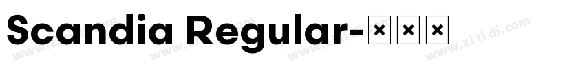 Scandia Regular字体转换